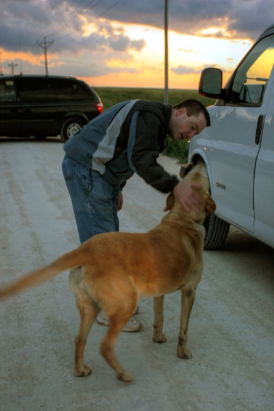 Keith and Farm Dog