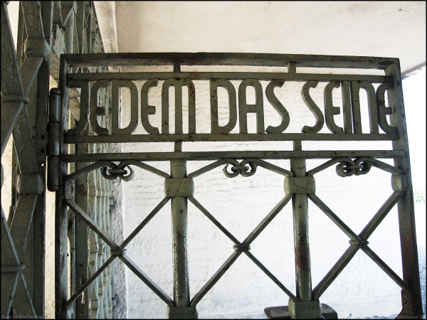 Buchenwald Concentration Camp Gate (trans: To each his own)